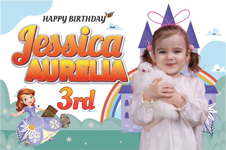 Baliho Ulang Tahun Princess Sophia - Image 1