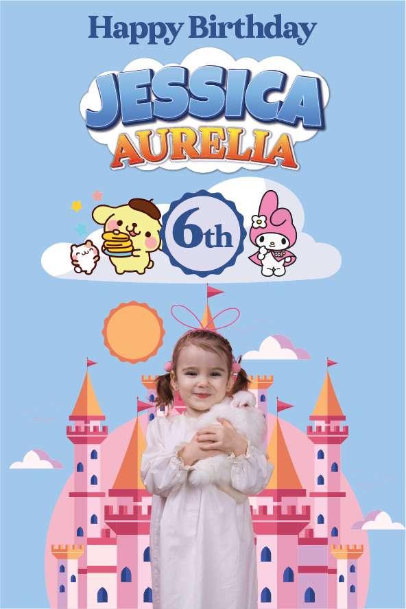 Baliho Ulang Tahun Sanrio - Image 1