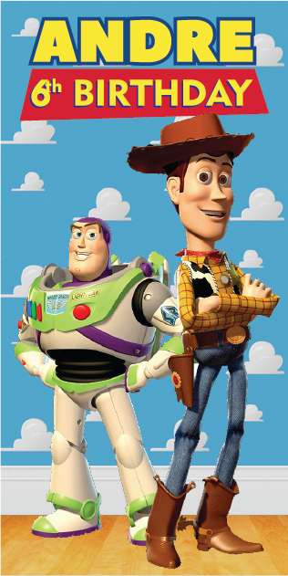Baliho Ulang Tahun Toy Story - Image 1