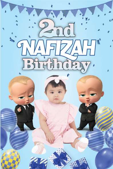 Baliho Ulang Tahun Baby Boss - Image 1