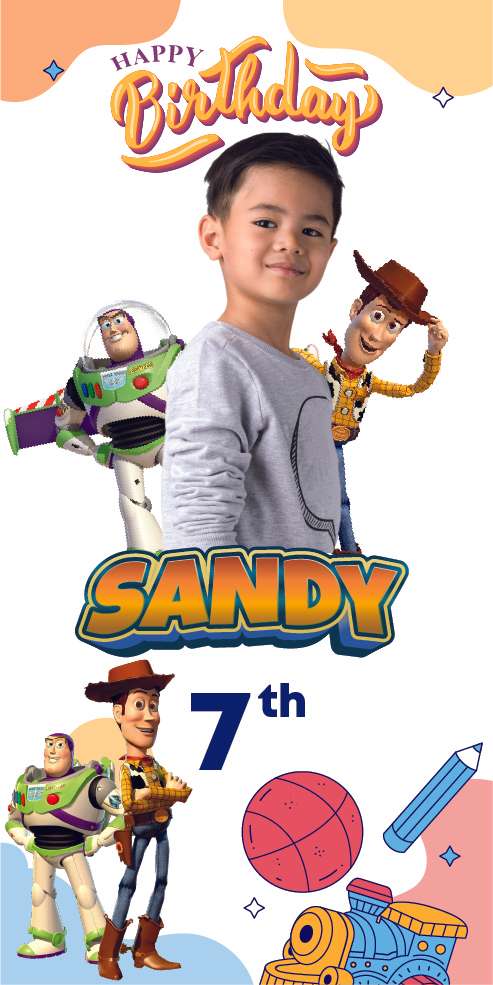 Baliho Ulang Tahun Toy Story - Image 1