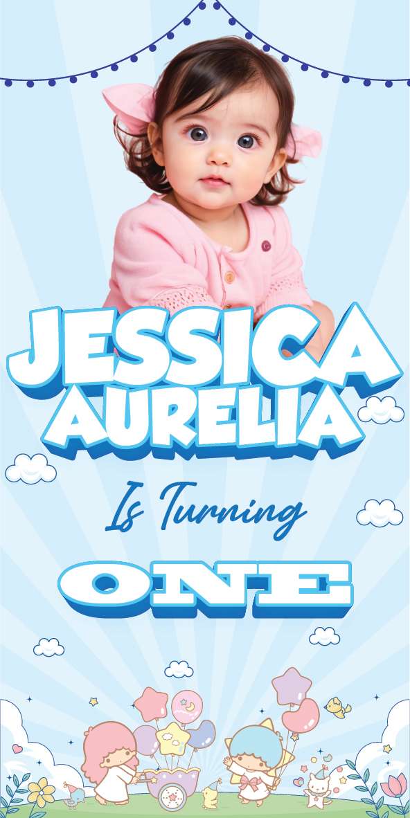 Baliho Ulang Tahun Little Twin Stars - Image 1