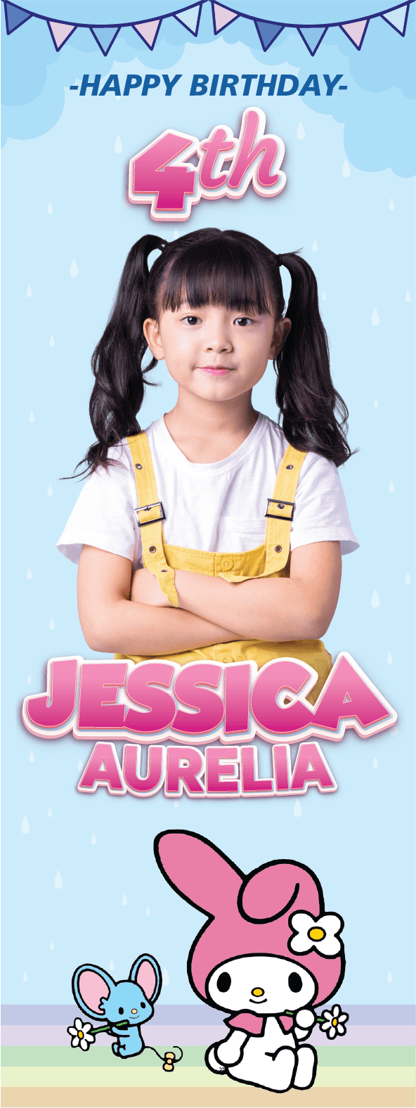 Standing Banner Ulang Tahun My Melody - Image 1