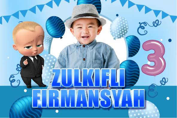 Baliho Hari Ulang Tahun Anak The Boss Baby - Image 2