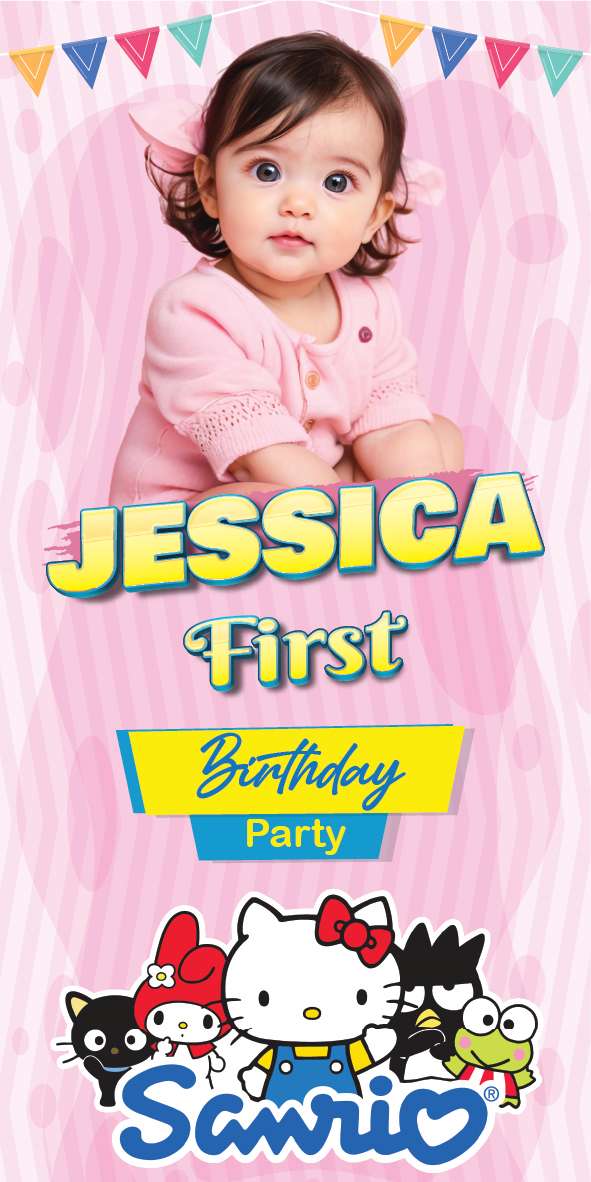 Baliho Ulang Tahun Sanrio - Image 1