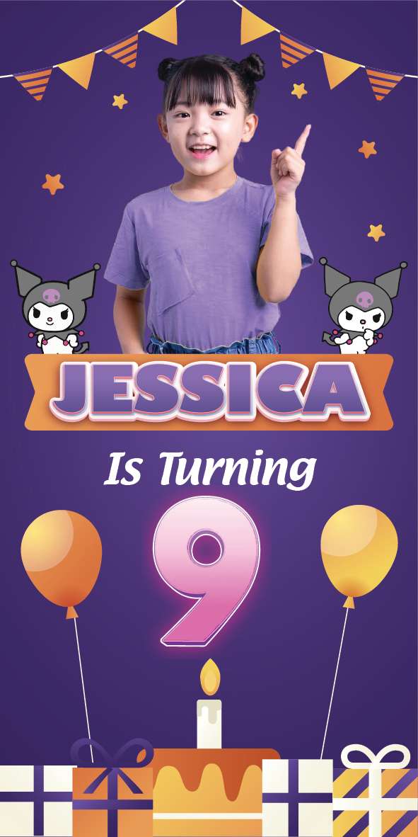 Baliho Ulang Tahun Kuromi - Image 1