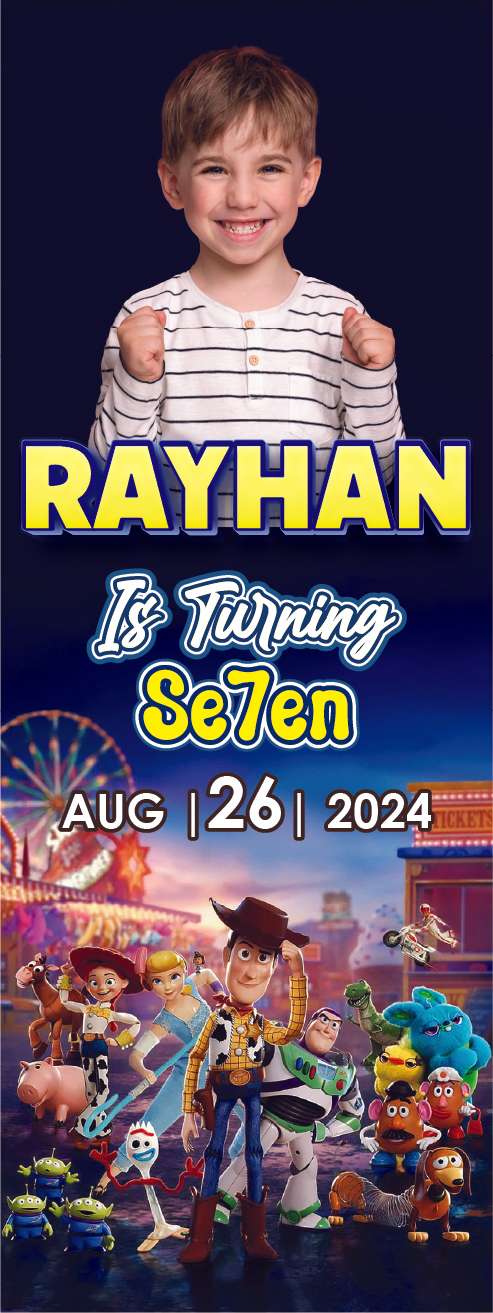 Standing Banner Ulang Tahun Toy Story - Image 1