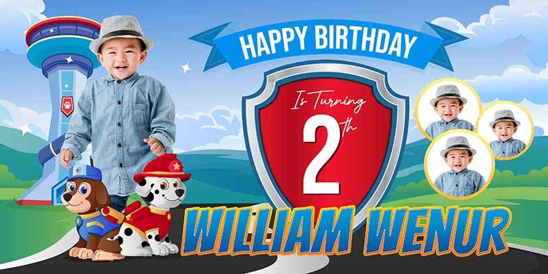 Baliho Hari Ulang Tahun Anak Paw Patrol - Image 1