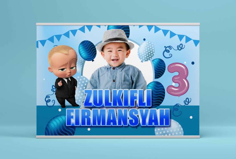 Baliho Hari Ulang Tahun Anak The Boss Baby - Image 1
