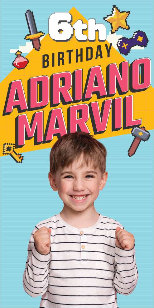 Baliho Ulang Tahun Minecraft - Image 1