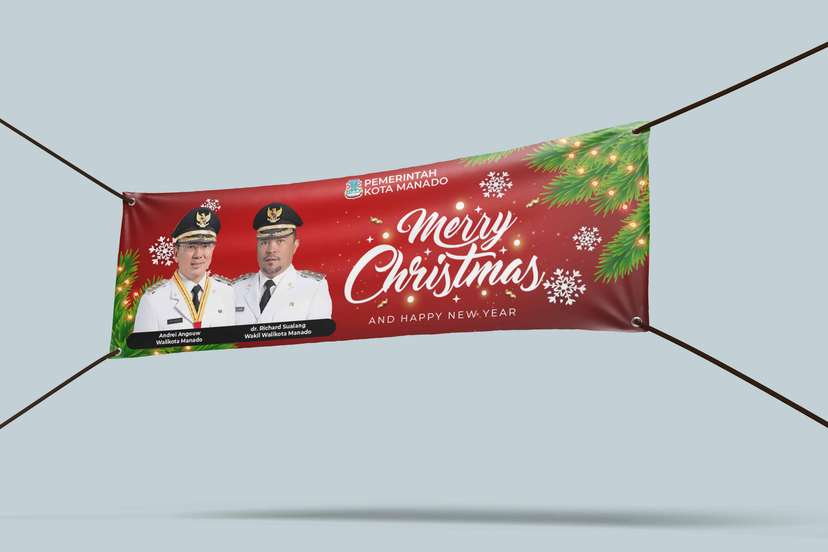 Baliho Selamat Natal dan Tahun Baru - Image 2