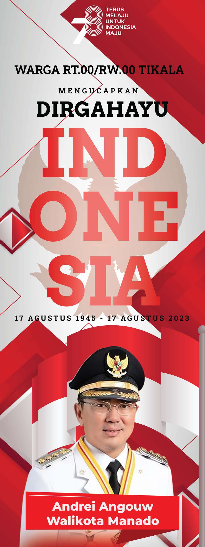 X Banner Dirgahayu Republik Indonesia - Image 1