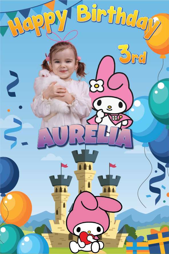 Baliho Ulang Tahun Sanrio - Image 1