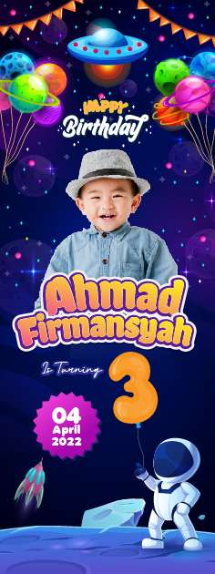 Standing Banner Hari Ulang Tahun Anak Nasa - Image 1