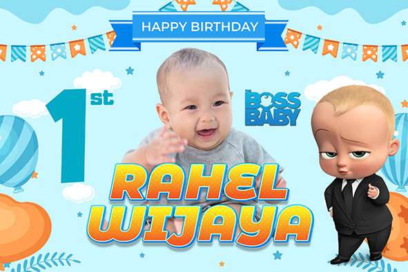 Baliho Hari Ulang Tahun Anak Baby Boss - Image 1