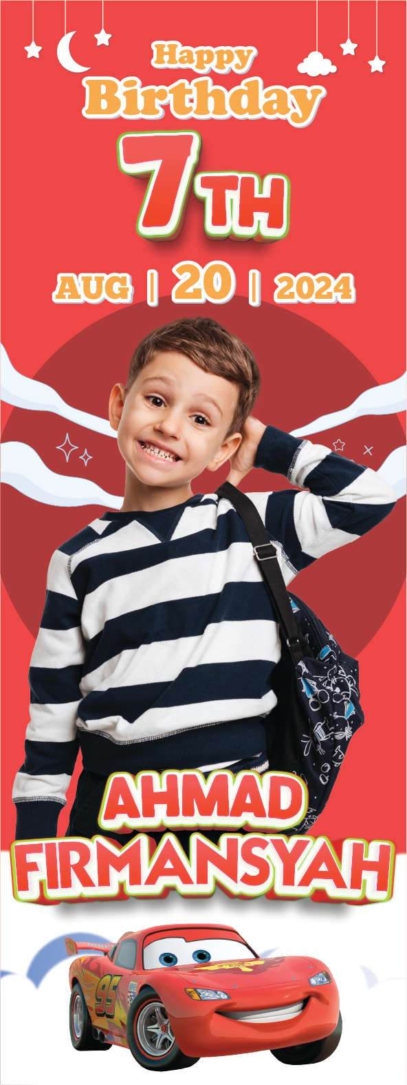 Baliho Ulang Tahun Cars - Image 1