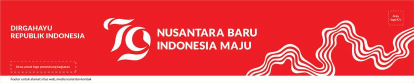 Spanduk Dirgahayu Republik Indonesia ke-79 Desain Standar - Image 1