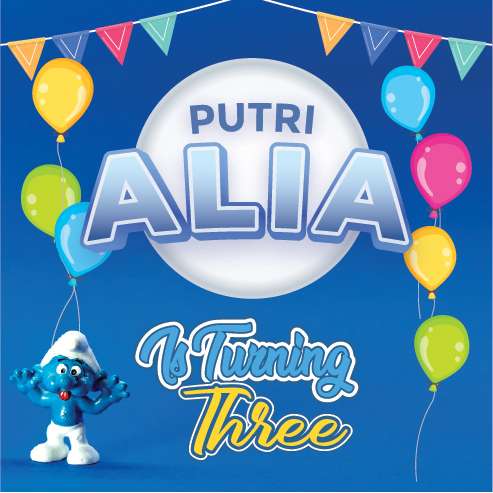 Baliho Ulang Tahun Smurf - Image 1