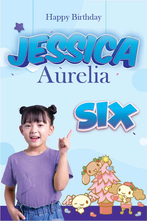 Baliho Ulang Tahun Cinnamoroll - Image 1